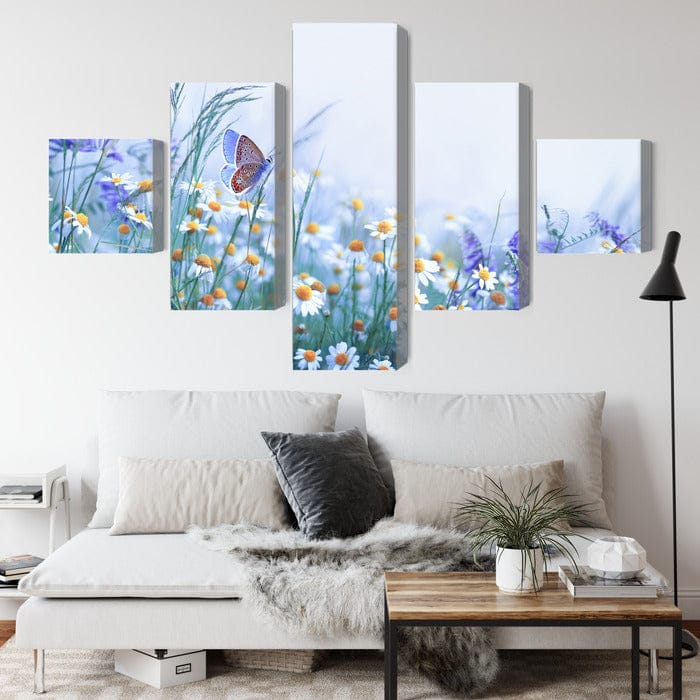 Kanva - Tauriņš un savvaļas ziedi, N-4008 X-ART