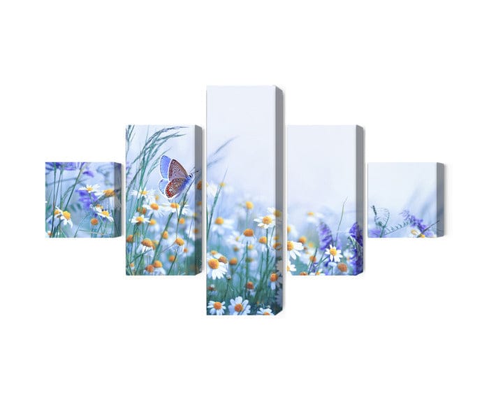 Kanva - Tauriņš un savvaļas ziedi, N-4008 X-ART