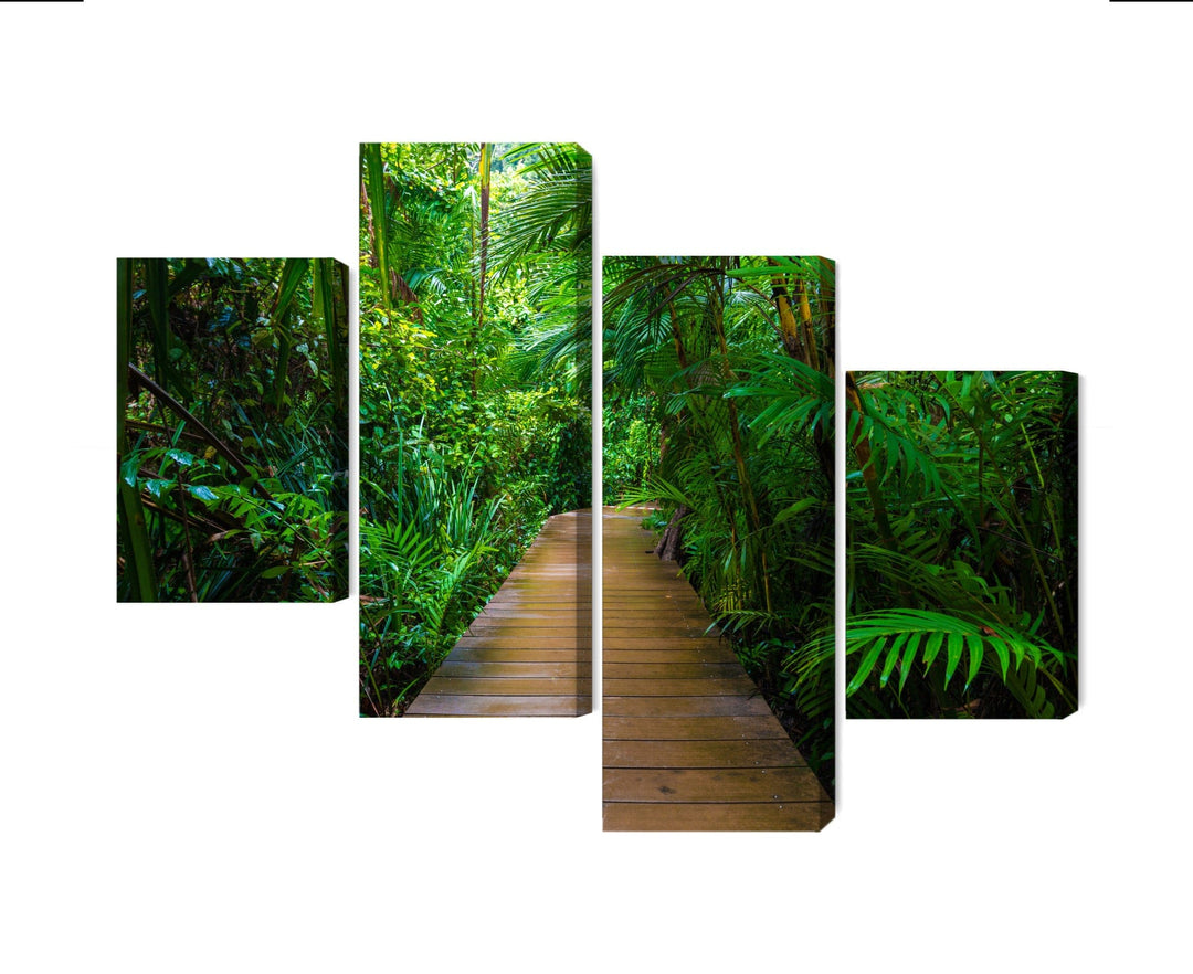 Kanva - Tropu meža koka tilts, N-1997 X-ART