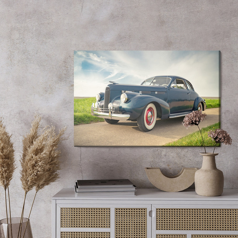 Kanva - Tumši zila vintage automašīna, N-419 X-ART