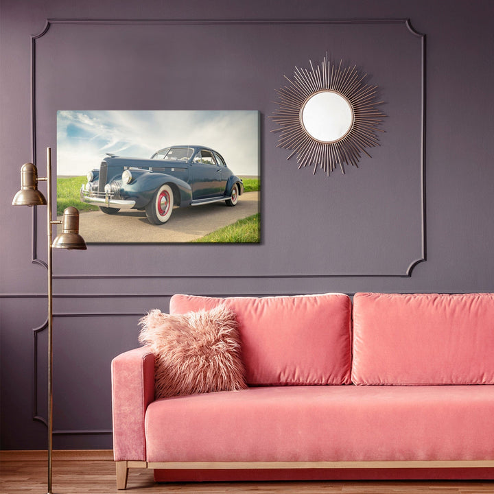 Kanva - Tumši zila vintage automašīna, N-419 X-ART