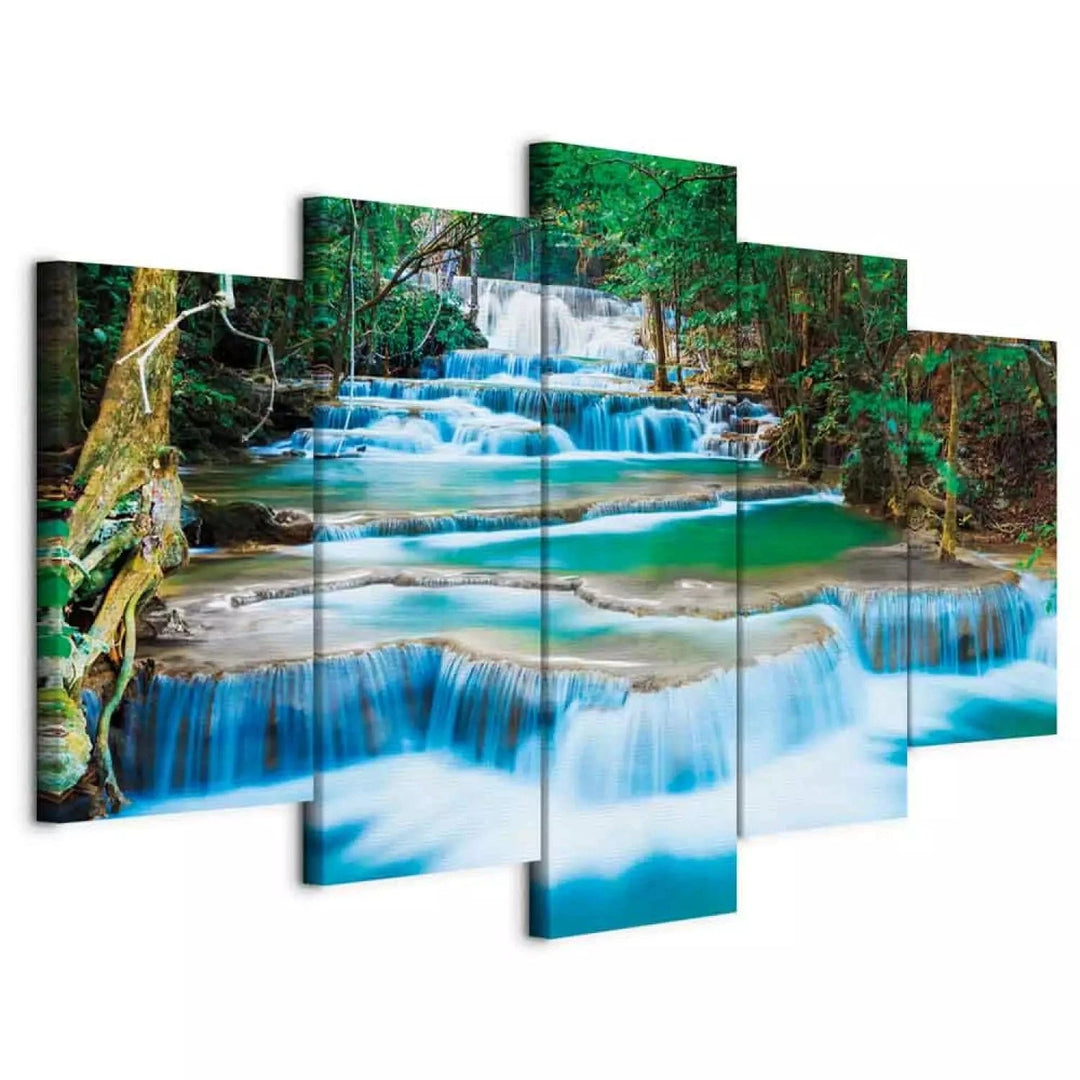 Kanva - Ūdenskritums Kanchanaburi, Taizemē - mierīgam interjeram G-ART