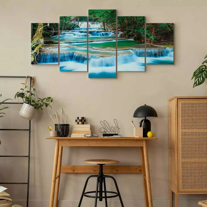 Kanva - Ūdenskritums Kanchanaburi, Taizemē - mierīgam interjeram G-ART