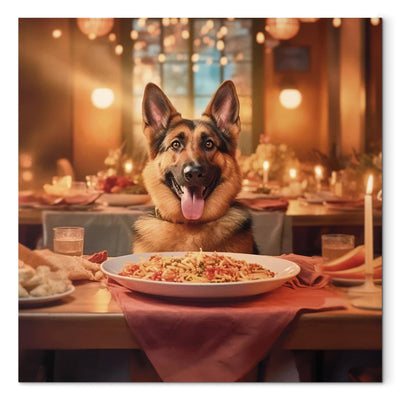 Kanva - Vācu aitu suns - suns restorānā, 150270 G-ART