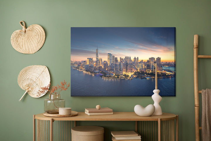 Kanva - Vakara panorāma Ņujorkā, N-1413 X-ART