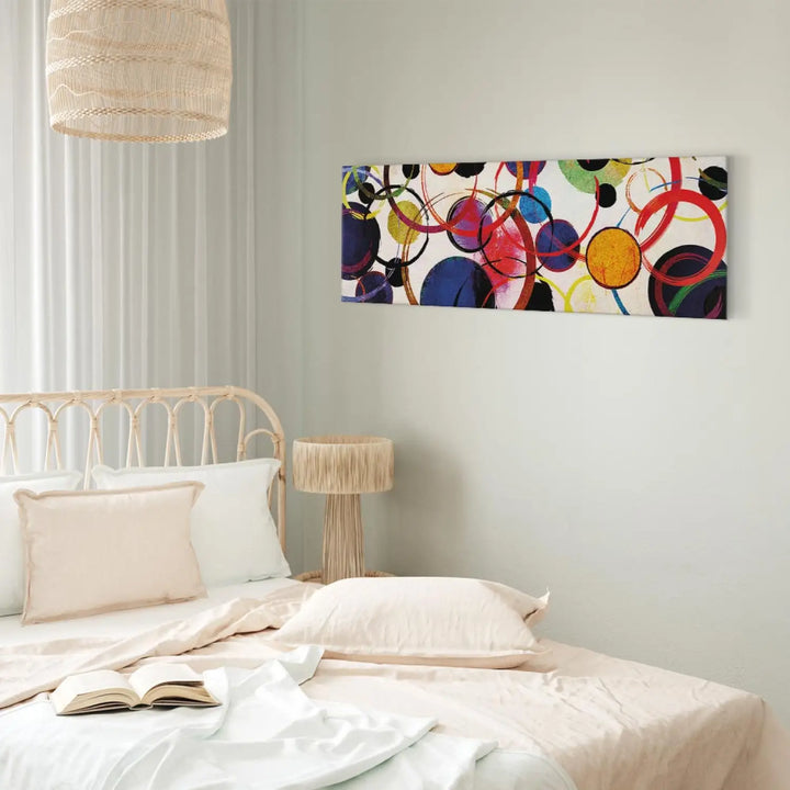 Kanva - Daudzkrāsaini apļi | musdienīgs stils | 93152 ART XL