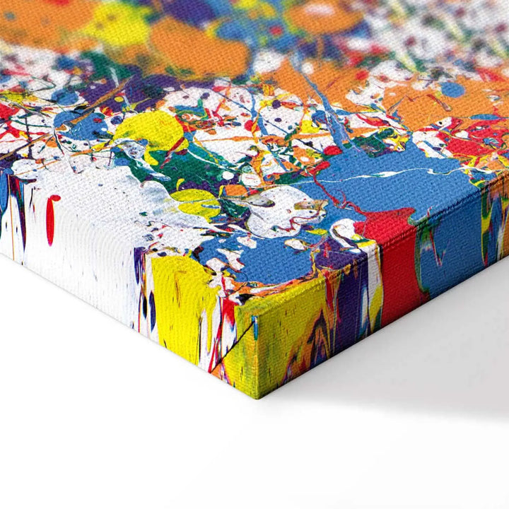 Kanva - Varavīksnes izgaismojums | Daudzkrāsaina abstrakcija, 92014 ART XL