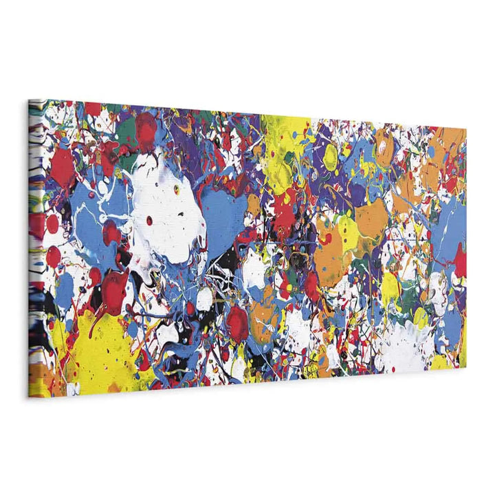 Kanva - Varavīksnes izgaismojums | Daudzkrāsaina abstrakcija, 92014 ART XL