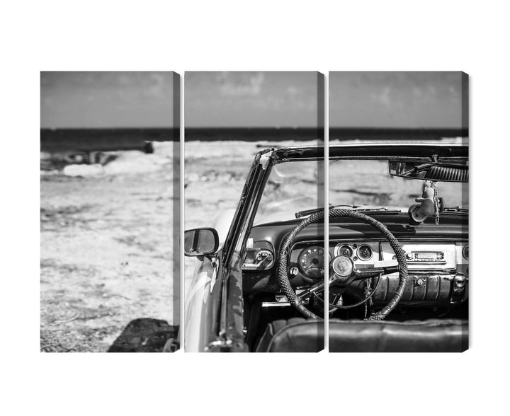 Kanva - Vecā kubiešu automašīnas interjers, N-2934 X-ART