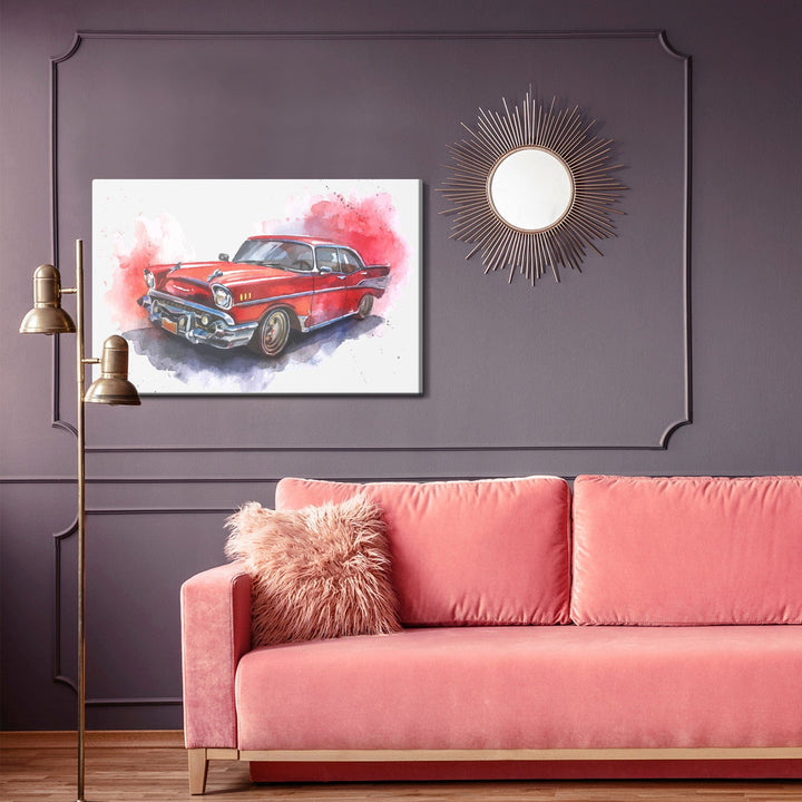 Kanva - Vecs auto akvarelī, N-445 X-ART