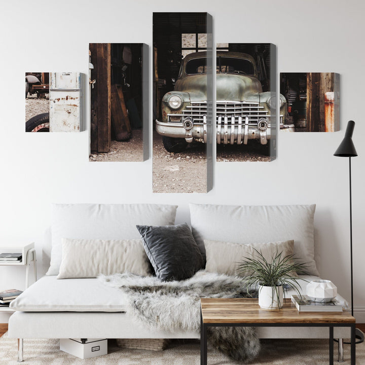 Kanva - Vecs auto vintāžas stilā, N-3421 X-ART