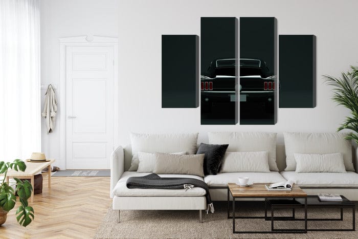 Kanva - Vintage melns muskuļu auto, N-3259 X-ART