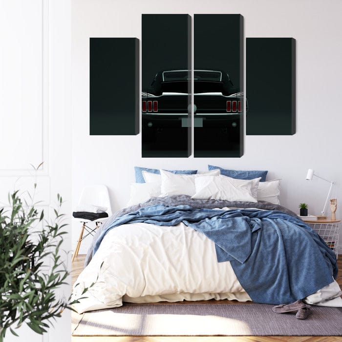 Kanva - Vintage melns muskuļu auto, N-3259 X-ART