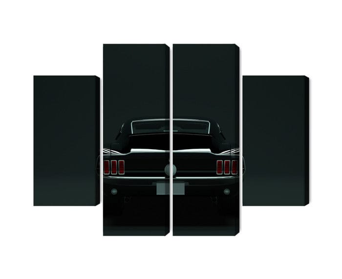 Kanva - Vintage melns muskuļu auto, N-3259 X-ART