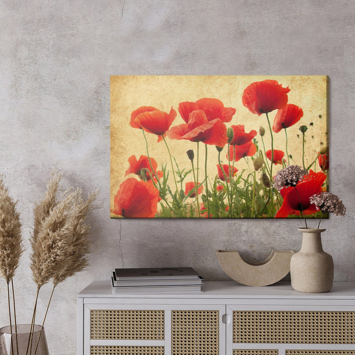 Kanva - Vintage savvaļas magones, N-1523 X-ART