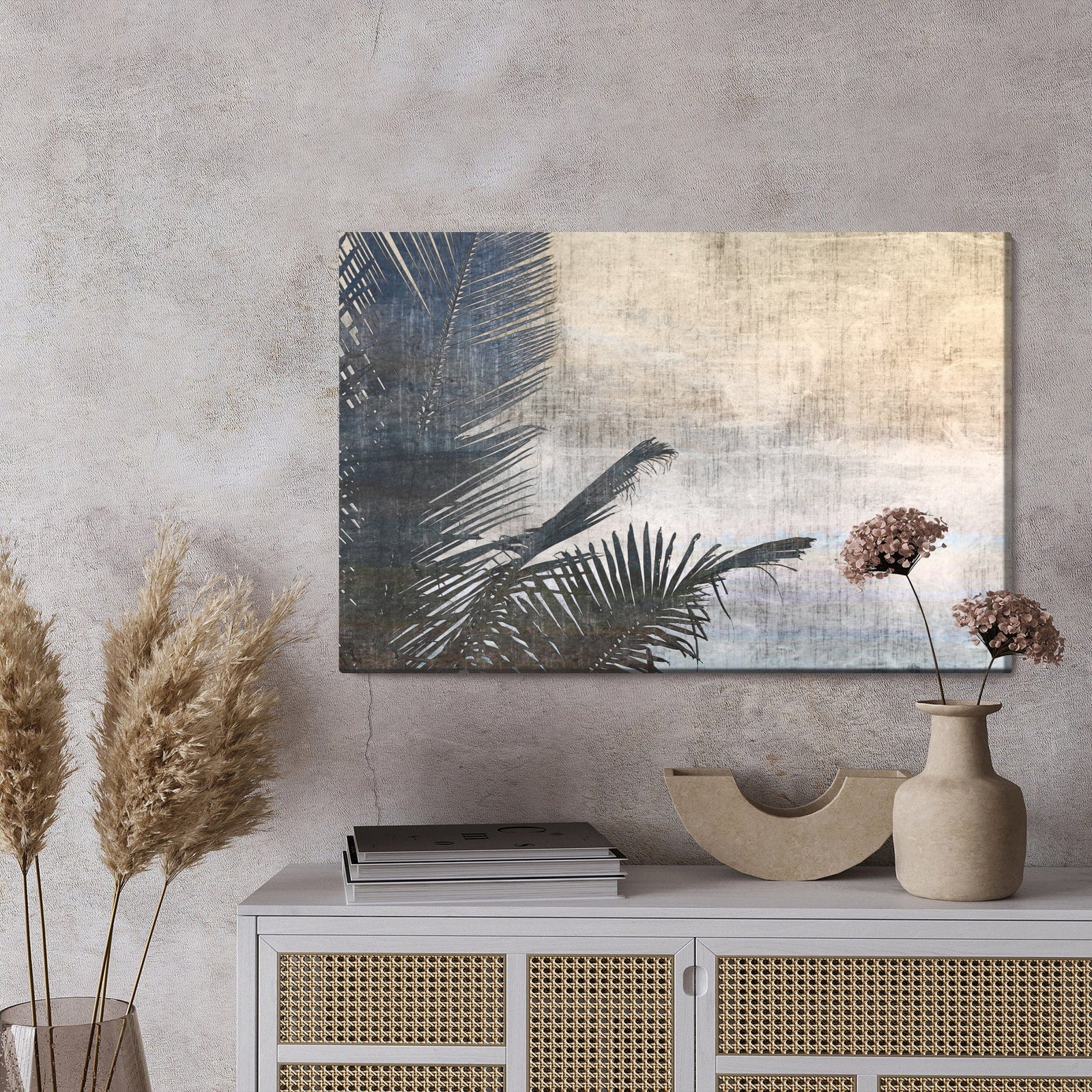 Kanva - Vintāžas palmu lapas, N-1598 X-ART