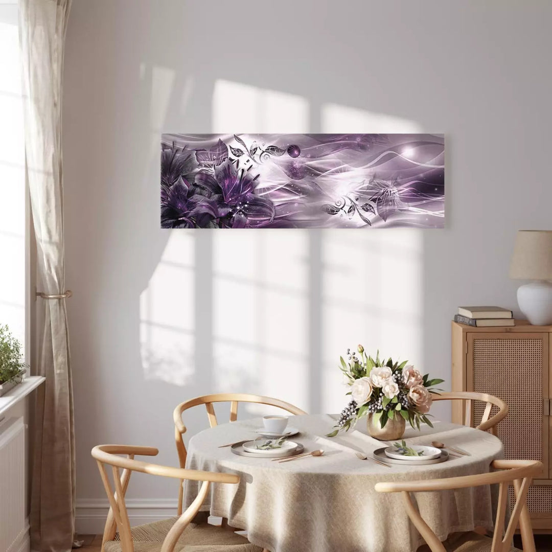 Glezna Lilijas un Abstrakcija (92969) – Violetos Toņos ART XL