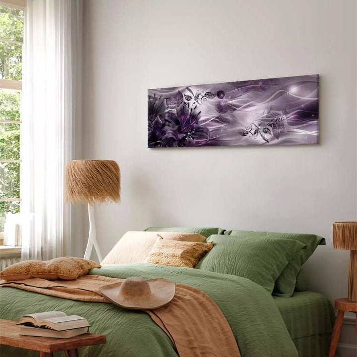 Glezna Lilijas un Abstrakcija (92969) – Violetos Toņos ART XL