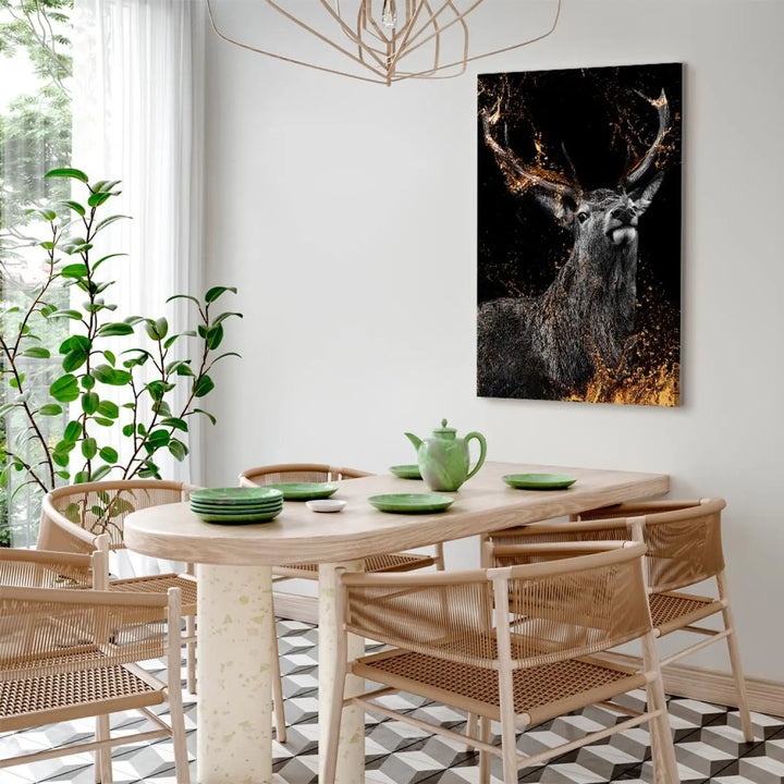 Canvas-taulut Kultainen sarvi (x 1)