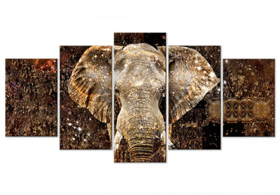 Канва - Золотой слон, 143423 G-ART