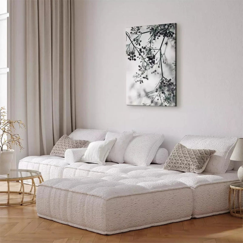 Canva - Flowering twigs (black and white version),(x 1), premium print G-ART