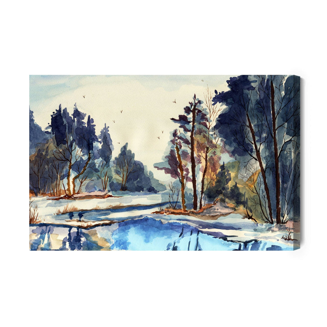 Kanva - Ziemas ainava, it kā gleznota, N-1181 X-ART