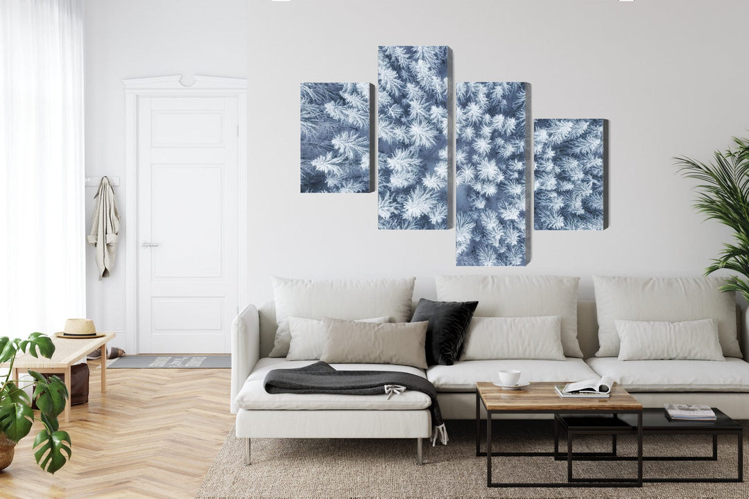 Kanva - Ziemas meža skats no gaisa, N-1922 X-ART