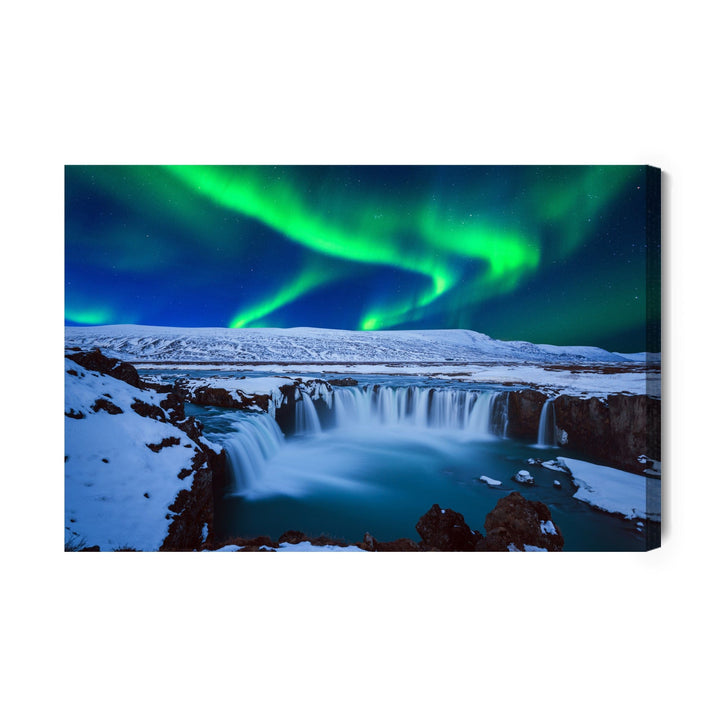 Kanva - Ziemeļu gaisma virs ūdenskrituma, N-1570 X-ART