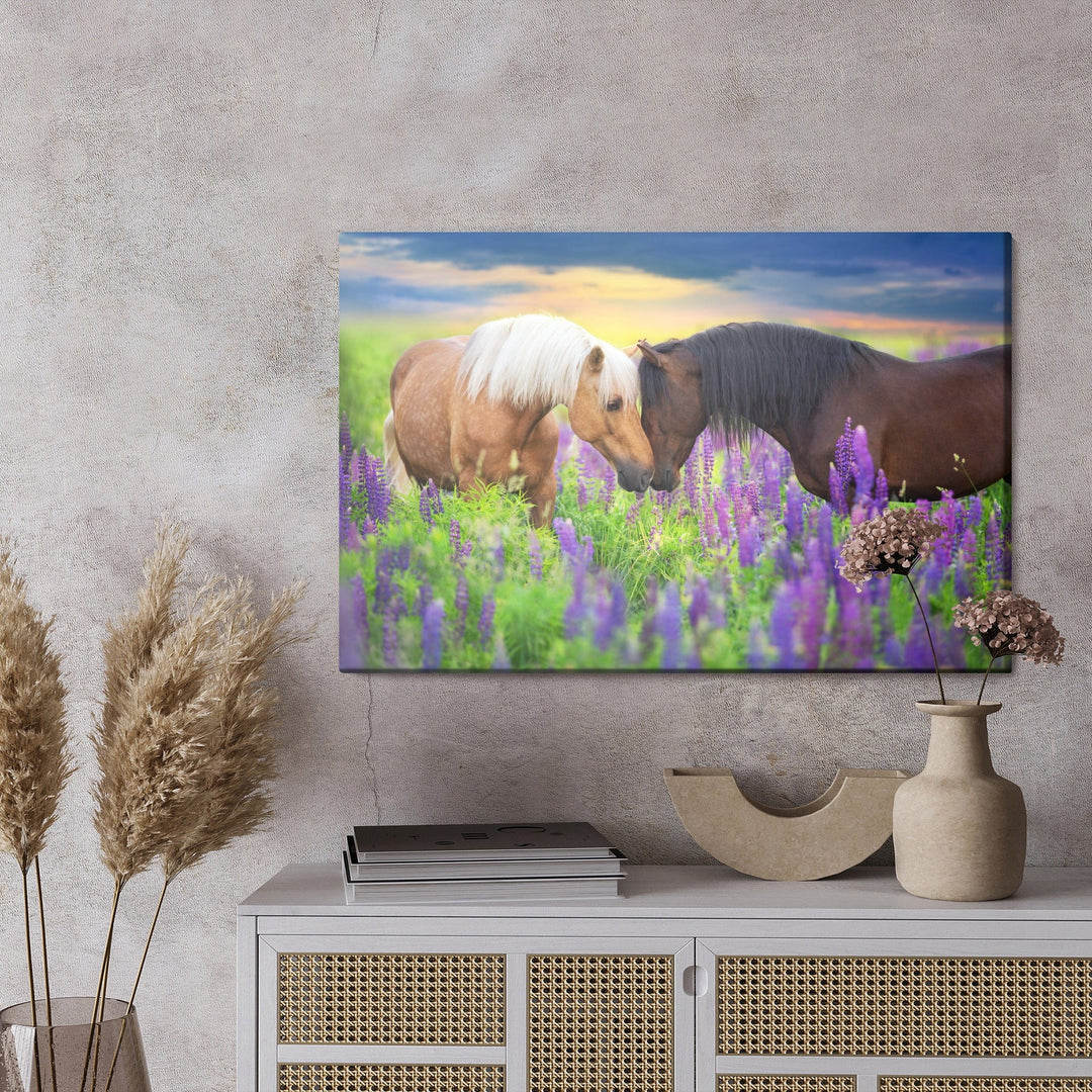 Kanva - Zirgi, kas mīl ziedus, N-376 X-ART