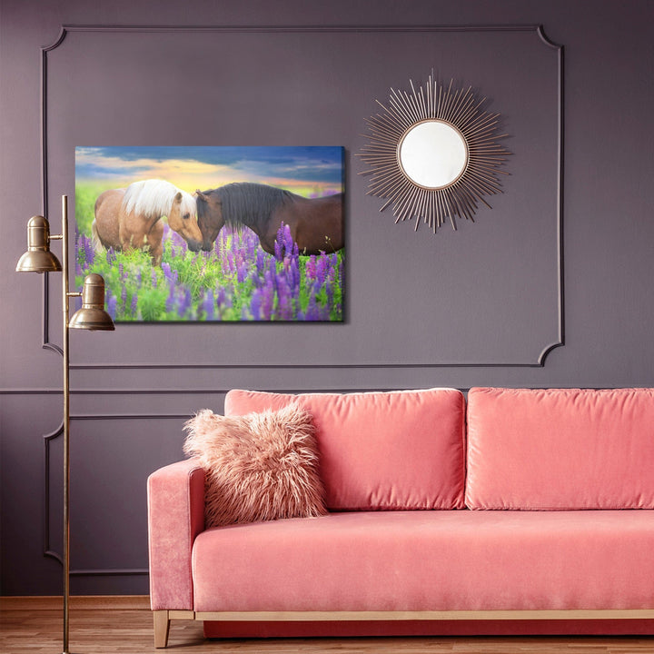 Kanva - Zirgi, kas mīl ziedus, N-376 X-ART