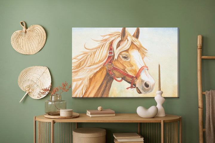 Kanva - Zirgs, gleznojums ar akvareļkrāsām X-ART