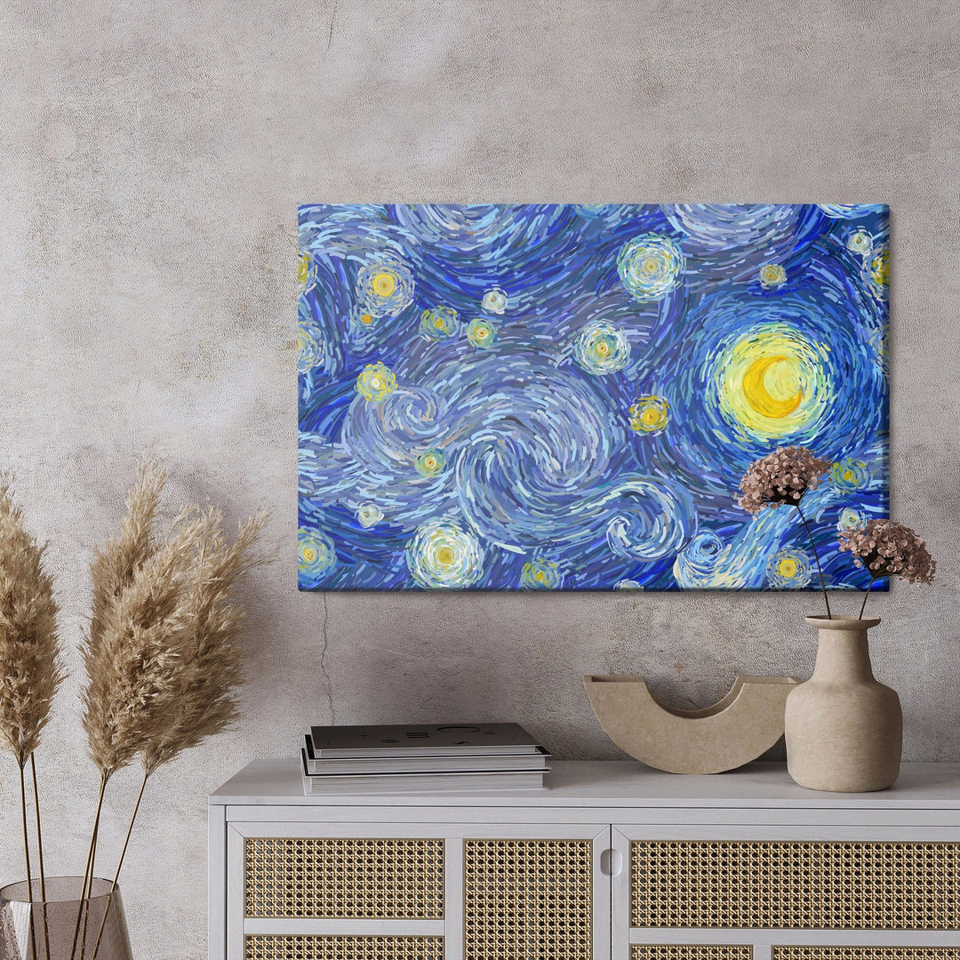 Kanva - Zvaigžņotā nakts Vinsenta van Goga stilā, N-1161 X-ART