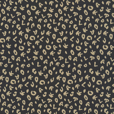 Karl LAGERFELD tapetes leoparda stilā, melns ar zeltu, 1343304 AS Creation
