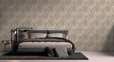 Classic Baroque wallpaper with ornaments in beige and brown, 1374027 AS Creation