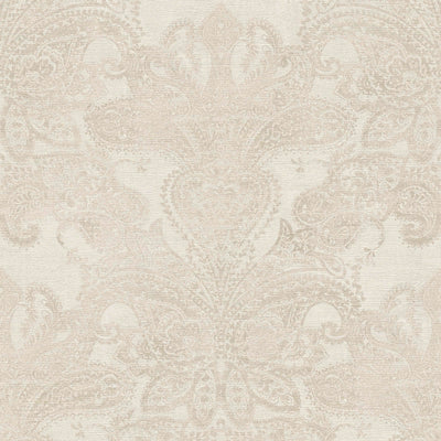 Classic Baroque wallpaper with ornaments in cream, 1374031 AS Creation