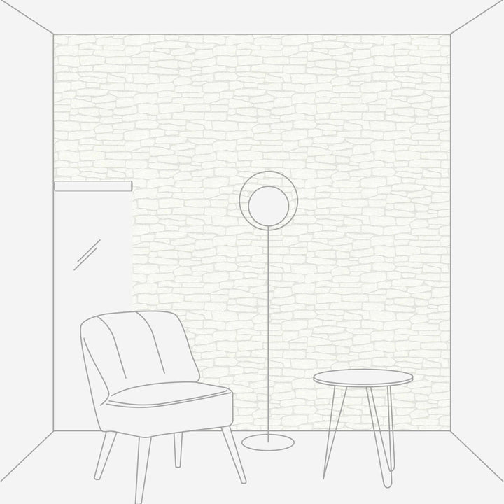 Krāsojamas tapetes ar ķieģeļa faktūru 355416 (0.53x10m) AS Creation