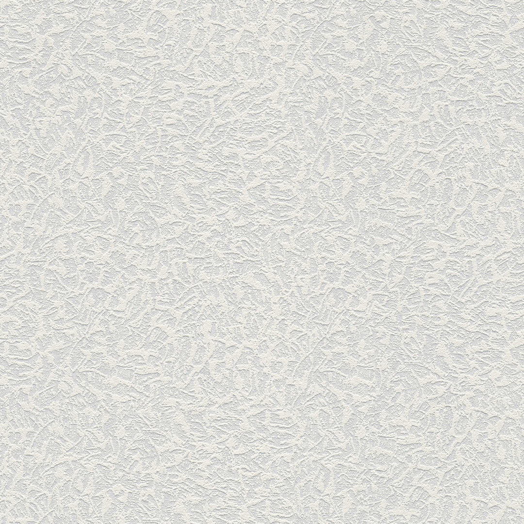 Krāsojamās tapetes ar apmetuma izskatu - baltas 643018 (1.06x25m) AS Creation