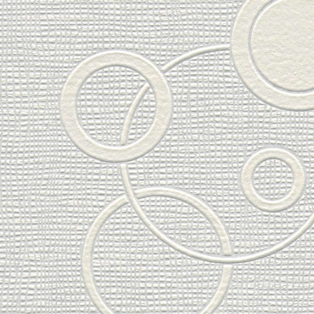 Krāsojamas tapetes ar apļiem AS Creation 960610 (0.53x10m) AS Creation