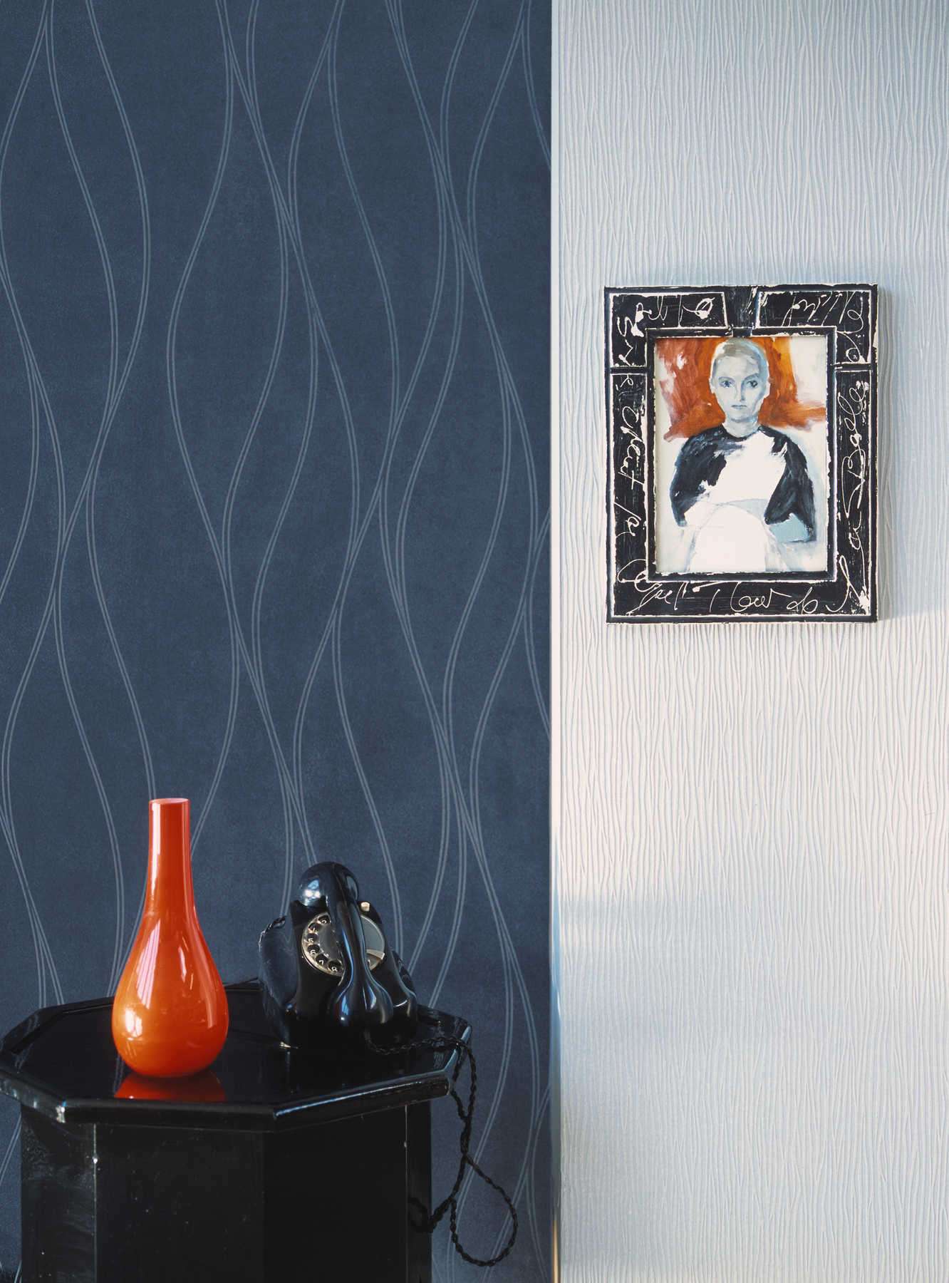 Krāsojamas tapetes ar izliektas līnijas dizainu AS 245014 (1.06x25m) AS Creation