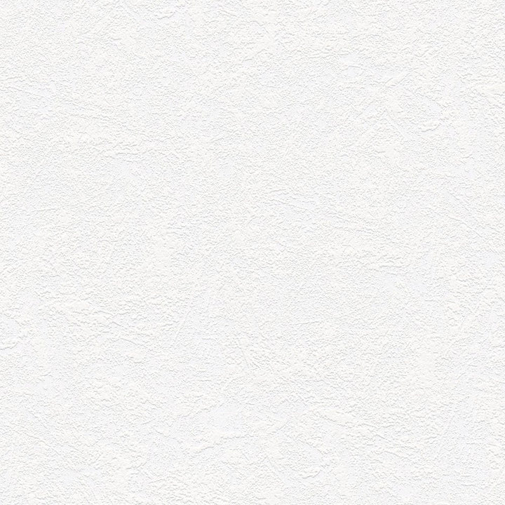 Krāsojamas tapetes tīri baltā krāsā ar ģipša struktūru, 248718 AS Creation