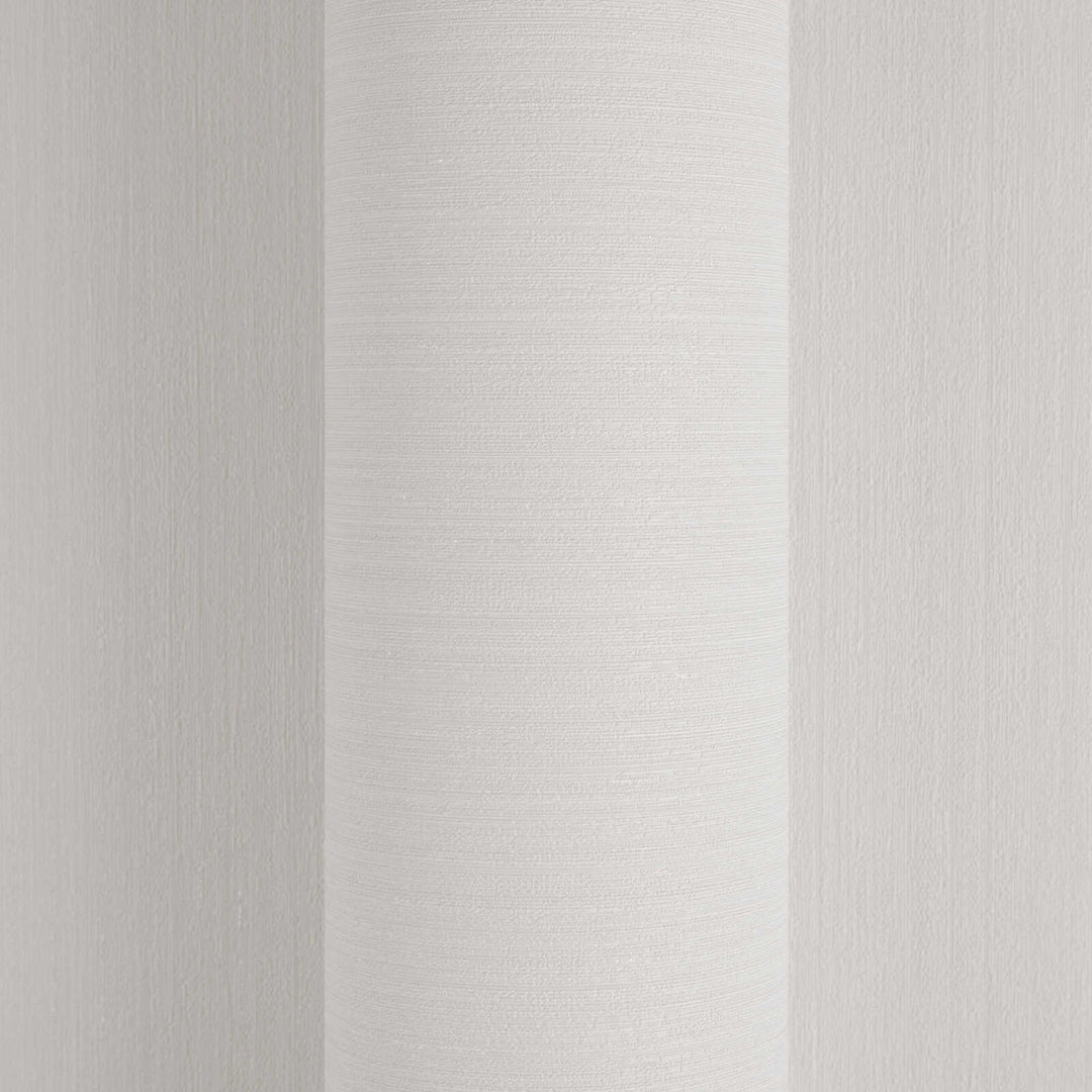 Cream-white wallpaper with a satin finish and a natural textured effect, 1350065