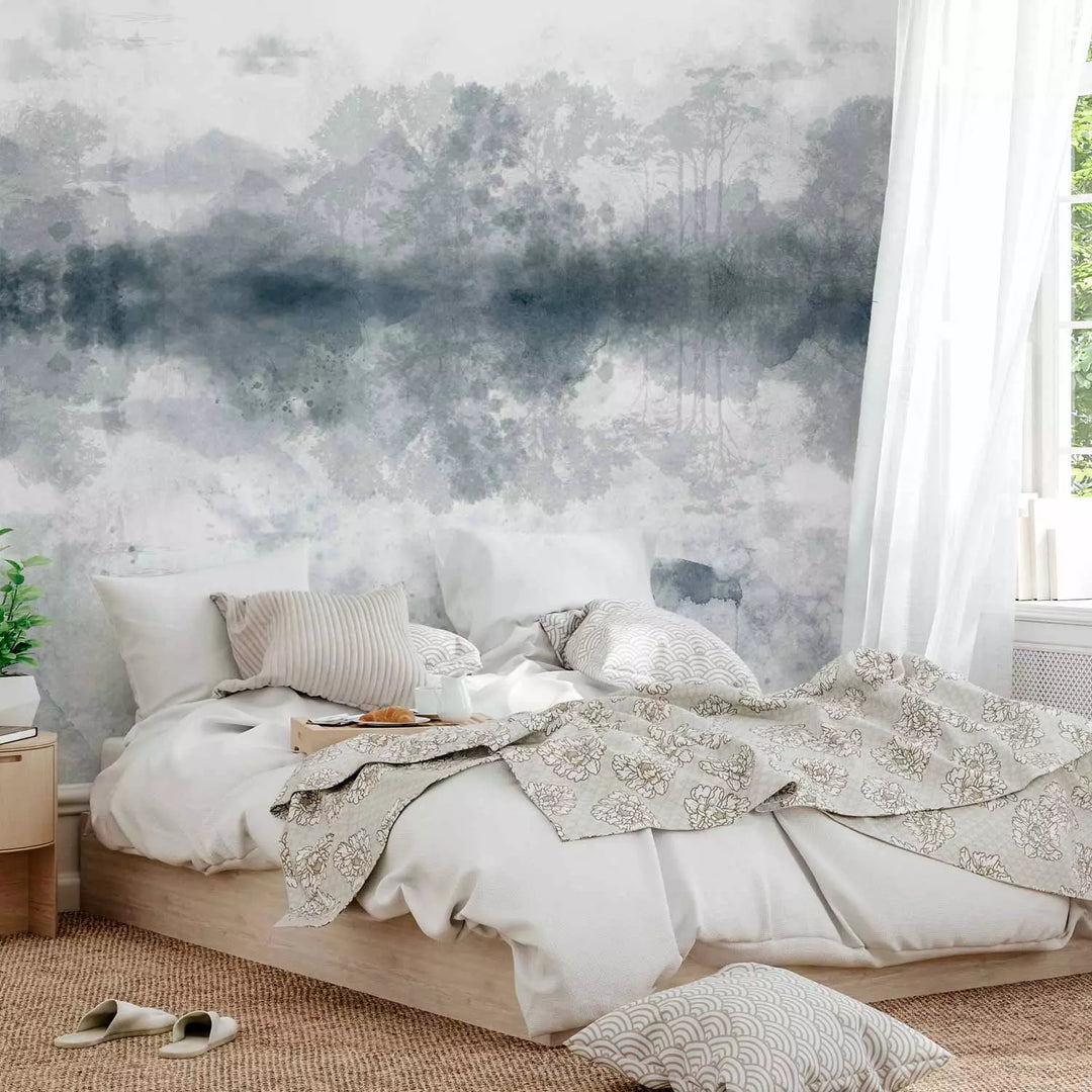 Fototapetai - Pilkos spalvos ežeras, 138826