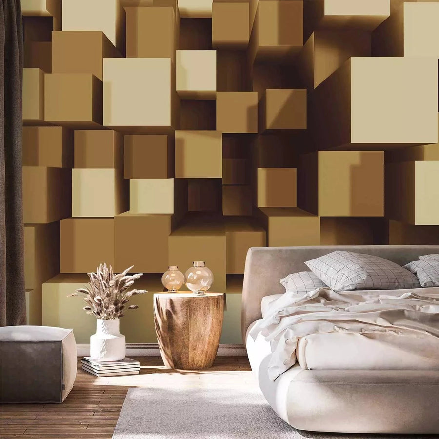 Lielformāta 3D fototapetes - Ģeometriskā harmonija, 500x280 cm Tapetenshop.lv