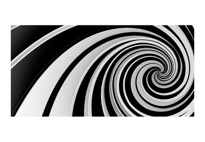 Широкоформатное 3D Фотообои - Черно-белый вихрь (550х270 см) G-ART