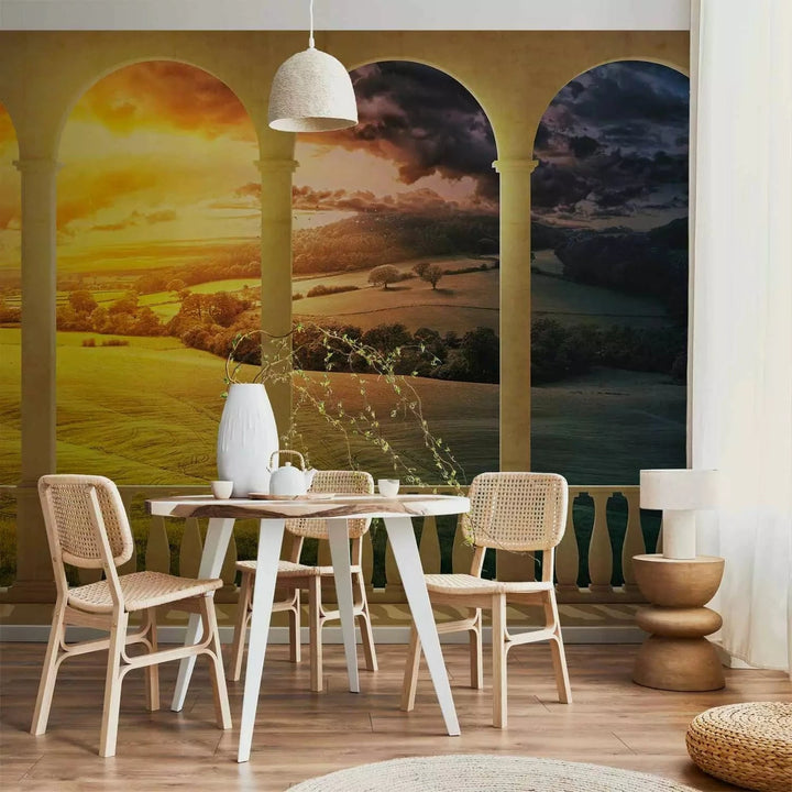 Lielformāta 3D fototapetes - Sapnis par burvīgiem laukiem, 550x270 cm Tapetenshop.lv