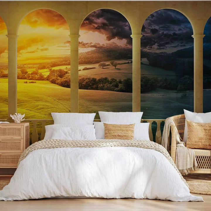 Lielformāta 3D fototapetes - Sapnis par burvīgiem laukiem, 550x270 cm Tapetenshop.lv