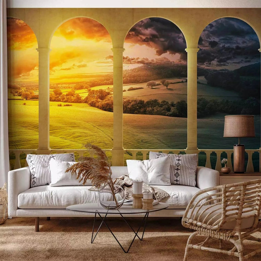 Lielformāta 3D fototapetes - Sapnis par burvīgiem laukiem, 550x270 cm Tapetenshop.lv