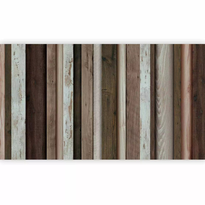 Lielformāta fototapetes - vertikālu dēļu kompozīcija, 500x280 cm G-ART