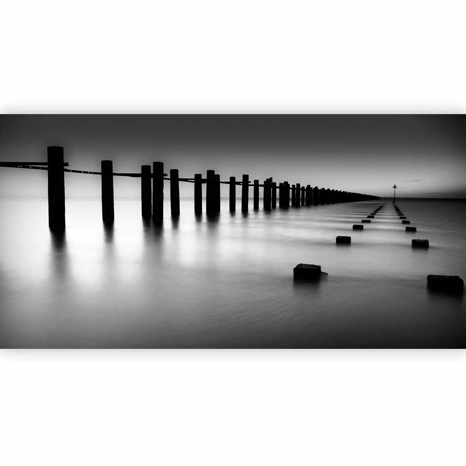 Lielformāta fototapetes - Temzas upes ieteka ar molu, 550x270 cm G-ART