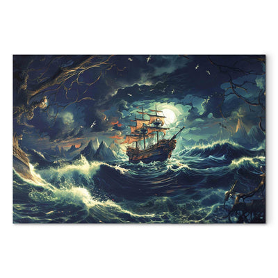 Lielformāta glezna - Aizmirsts ceļojums - pazudušais pirātu kuģis, 151564, XXL izmērs Tapetenshop.lv